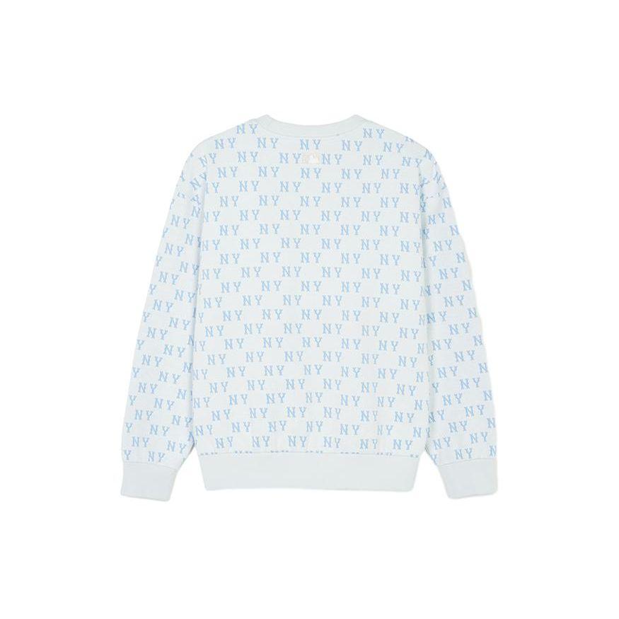 MLB SS24 New York Yankees Vintage All Over Print Pullover Crewneck Sweatshirt Unisex Sweatshirt Cream 3AMTM0241-50CRS