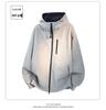 Unisex Autumn Colorblock Hoodie Cardigan - Trendy Sporty Jacket