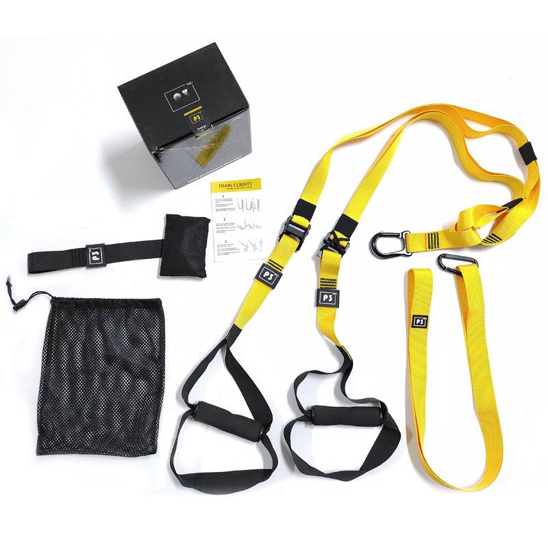 Multifunctional TRX Suspension Training Straps and Resistance Bands for Home Fitness.