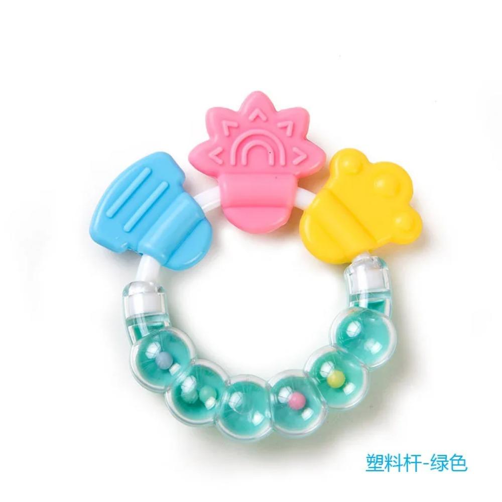 Baby Soft Rubber Rattle Fruit Style Teether Toy Newborn Food Grade Silicone Teethers Infant Training Bed Toy Kids Chewing Toys