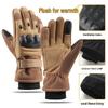 Men's Fleece-Lined Winter Tactical Gloves - Warm, Thick Softshell, Touchscreen Compatible for Outdoor Cycling