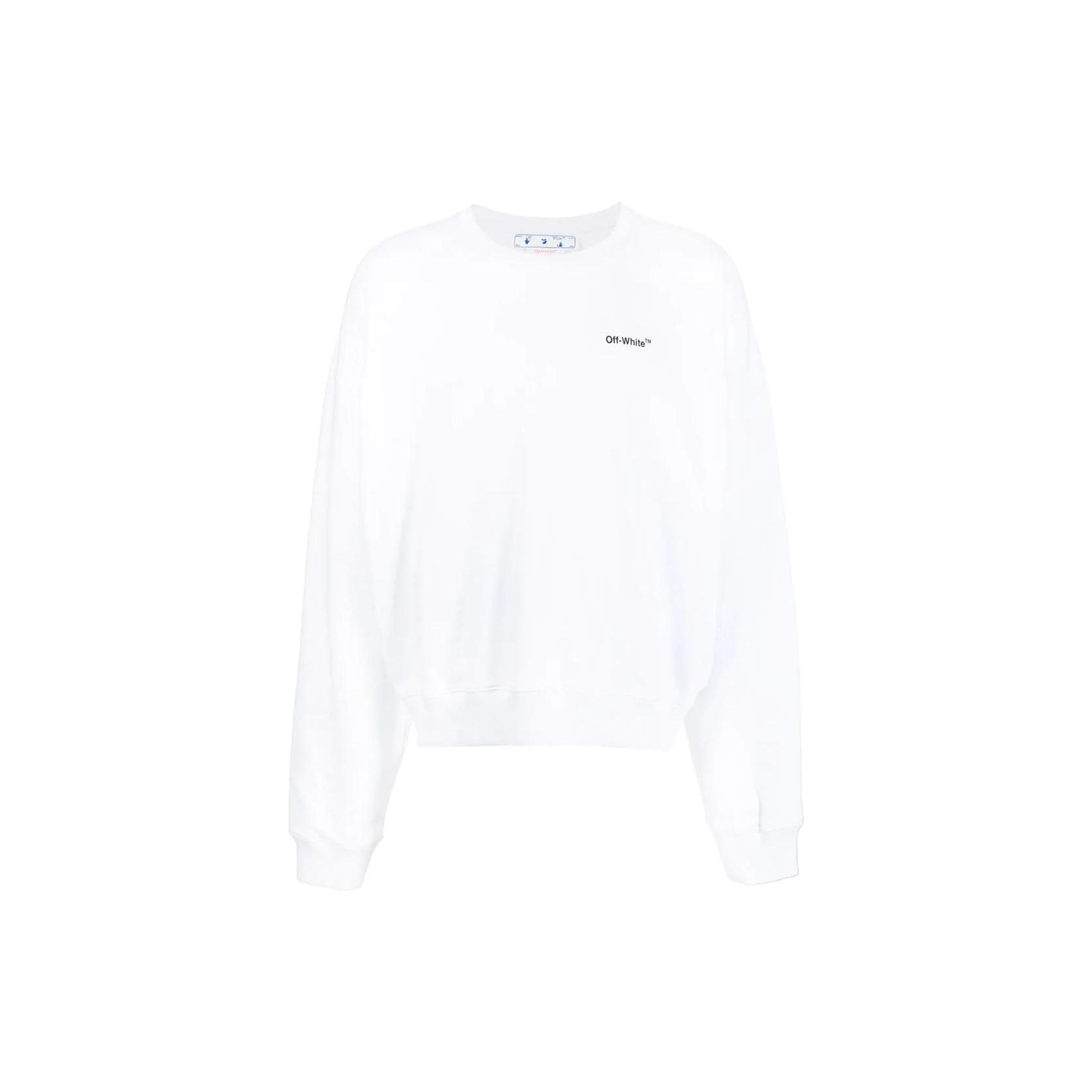 

Off-White Свитшот с круглым вырезом и принтом стрелы Караваджо Мужской свитшот Белый OMBA058C99FLE00201100110 XXS