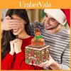 Weihnachtssüßigkeiten Lebkuchenhaus Geschenkbox Mit Geldumschlag Für Feiertagsfeiern