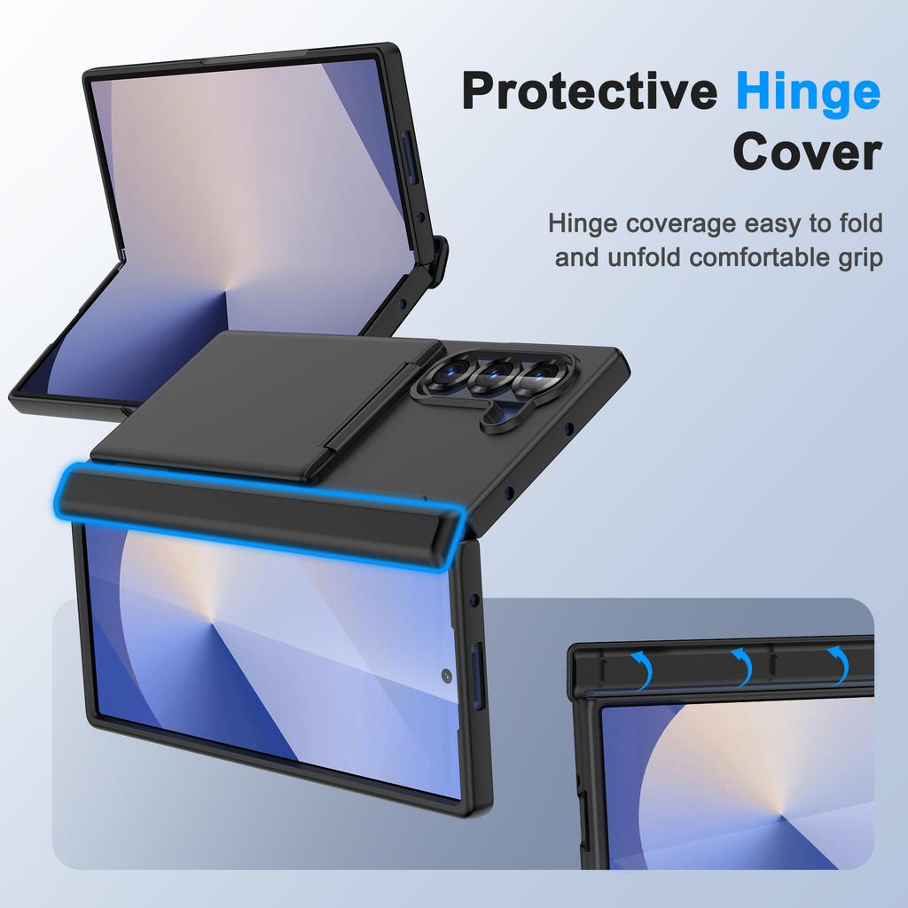 Card Pocket Kickstand Cell Phone Bag Cover Case for Samsung Galaxy Z Fold7 5G Fold 7 Fold6 Zfold7 Fold 6 Protective Coque