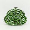 Boutique De FGG (in Stock )  Light Blue Saphire Women Crystal Clutch Evening Handbag Party Luxury Diamond Handbags Wedding Purse