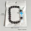 Summer Volcanic Stone Glow-in-the-Dark Vintage Bracelet Multi-color Glow-in-the-Dark Cross Beads Bracelet Bracelet Hand Jewelry