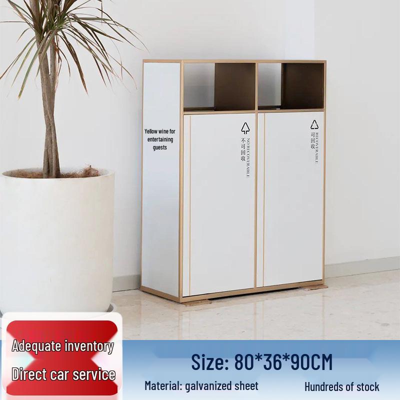 Stainless Steel Outdoor Park & Community Sorting Trash Can