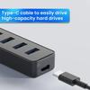 4 Ports USB HUB 4-Port Hub USB 3.0 to USB-C with Power Delivery And Data Sync for MacBook Pro/ MacBook Air/ Chromebook Pixel
