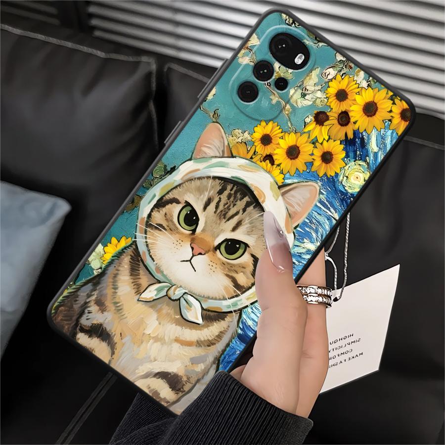 Cartoon Cute Cat Phone Cover Case for Motorola Moto G22 Edge40 G51 G73 G60s G50 Edge 20 Pro 30 Lite G53 G30 G52 G32 G71