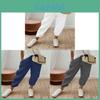 Cotton Casual Pants For Women With Pockets And Elastic Waist For Spring 2023