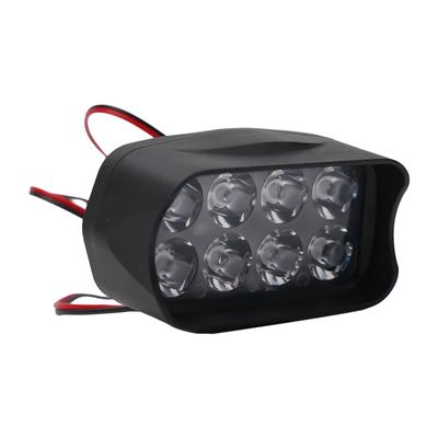 12V-80V Electric Bicycle LED Headlight Super Bright Motorcycle Tricycle 8/12/16 Led Lamp E-Bike Safty Riding Front Light Parts