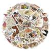50pcs Vintage Animal Flower PVC Sticker Aesthetic Children's Stationery DIY Decoration Scrapbooking School Supplies