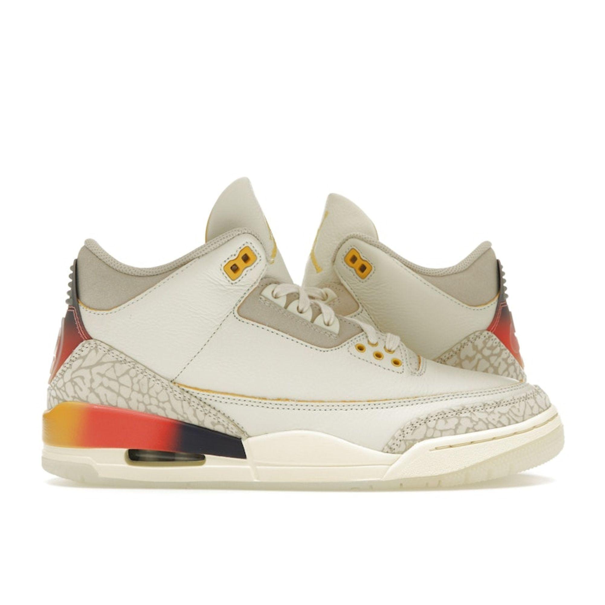 

J. Balvin x Air Jordan 3 Retro Medellín Sunset унисекс кроссовки кремовые многоцветные FN0344-901 40.5