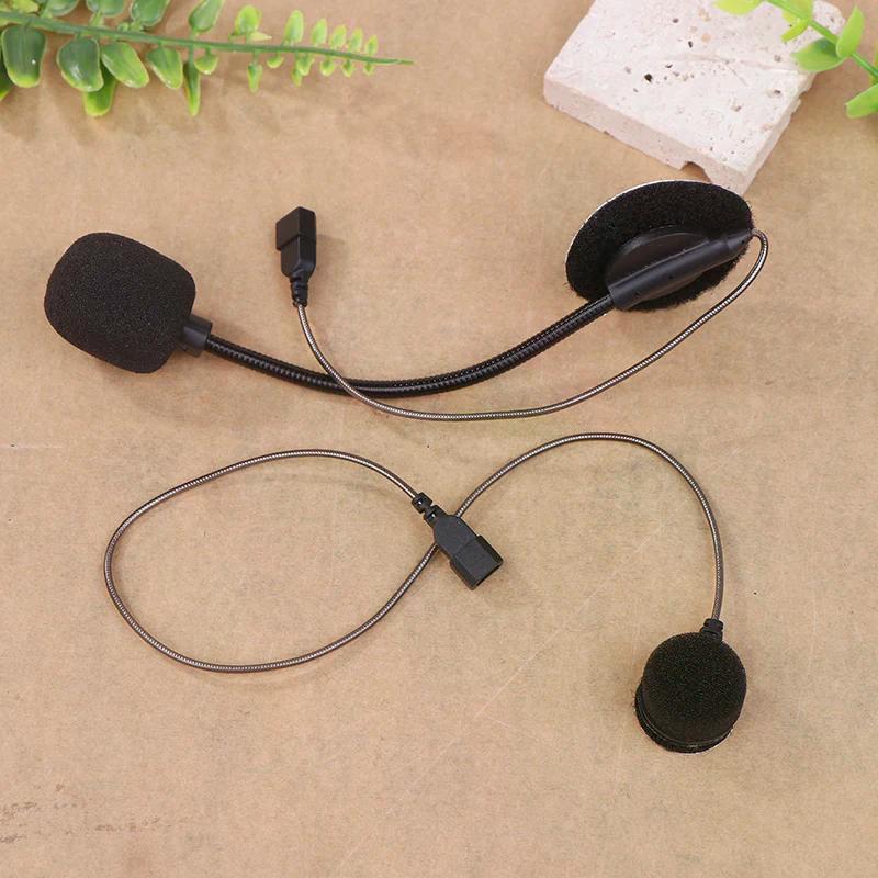 For Cardo Freecom/Spirit Motorcycle Helmet Bluetooth Intercom Soft Wire Microphone Hard Wire Microphone And 3.5mm Speaker