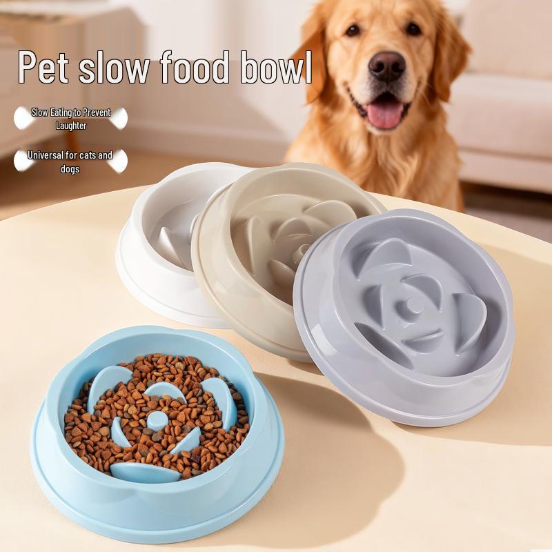 Anti-Choking Non-Slip Pet Feeding Bowl - Slow Feeder for Cats & Dogs