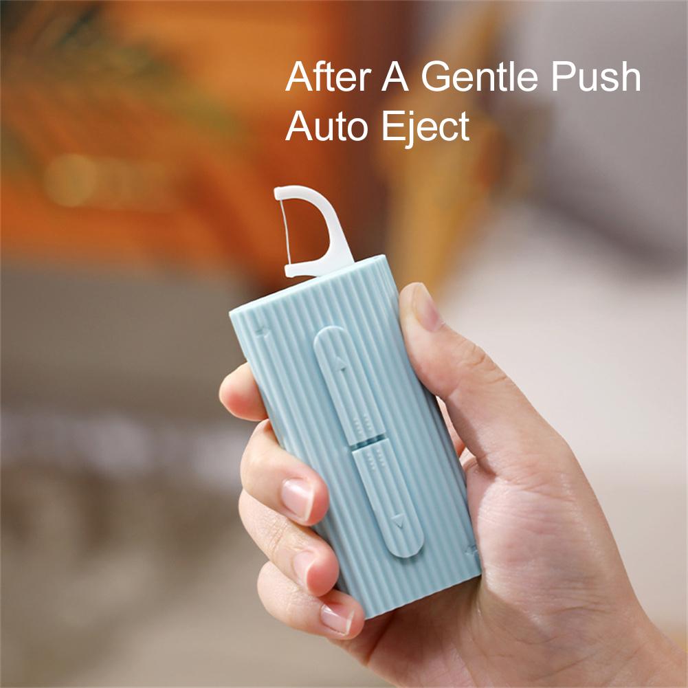 Distributeur automatique de fil dentaire en plastique, boîte de rangement portable, pratique, idéal pour les voyages et le camping