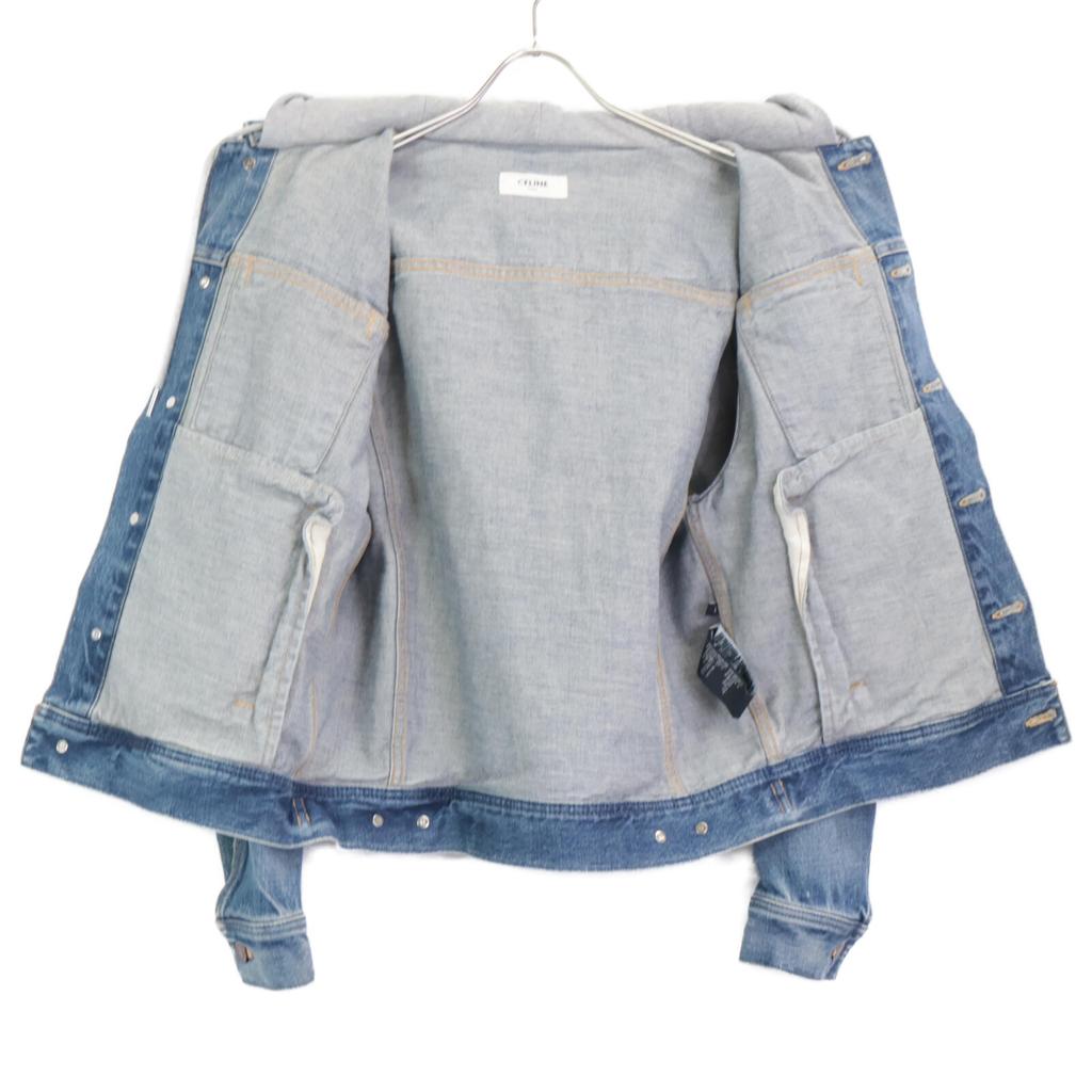 Celine Domestically Authorized 2Q472930F Union Wash Trucker Jacket Denim Jacket XS blueUsed