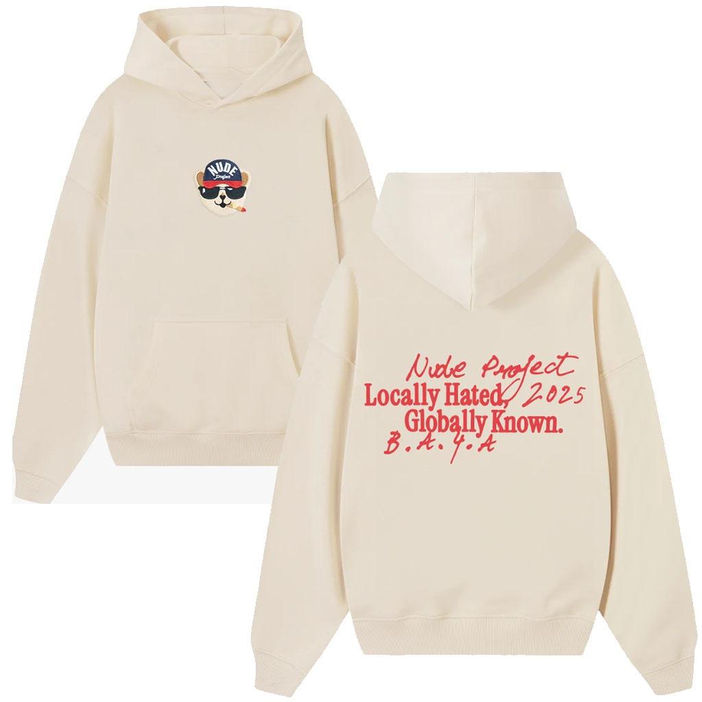 D11-Cotton-containing blended men's and women's versatile sweater fashion long-sleeved street fashion loose hoodie