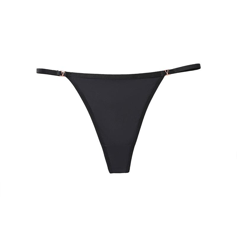 Sexy thong, pure desire wind low-rise t-pants, comfortable and breathable ice silk seamless women's underwear