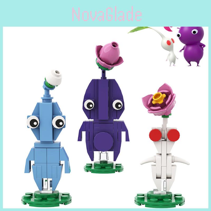 Pikmin Nintendo Action-Abenteuer-Spiel Bausteine Modell Kleinteil Kinder Puzzle Montagebausteine