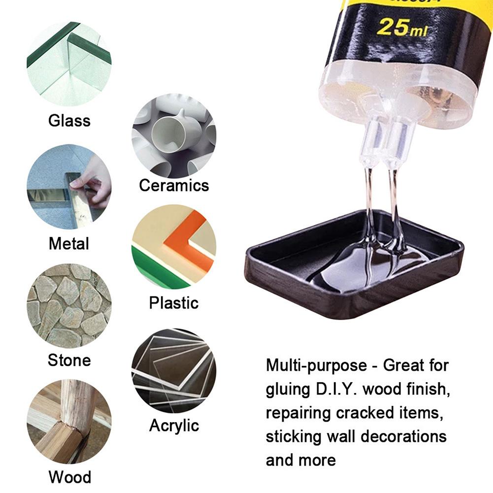 100-20ml High Strength Bonding Sealant Metal Repair Adhesive Metal Weld Seam Adhesive Heat Resistance Strong Casting AB Glue