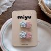 Autumn Retro Coffee Color Love Bow Hairpin Temperament All-match Children's Hair Accessories Side Bangs Hairpin Headdress