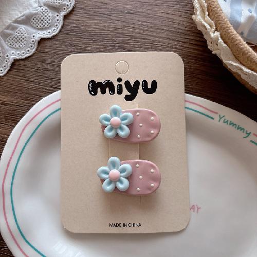 Autumn Retro Coffee Color Love Bow Hairpin Temperament All-match Children's Hair Accessories Side Bangs Hairpin Headdress