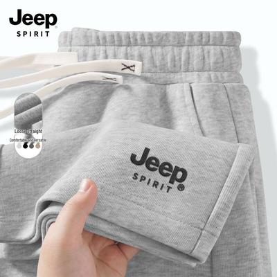 JEEP SPIRIT Men's Loose Fit Straight-Leg Casual Sport Pants
