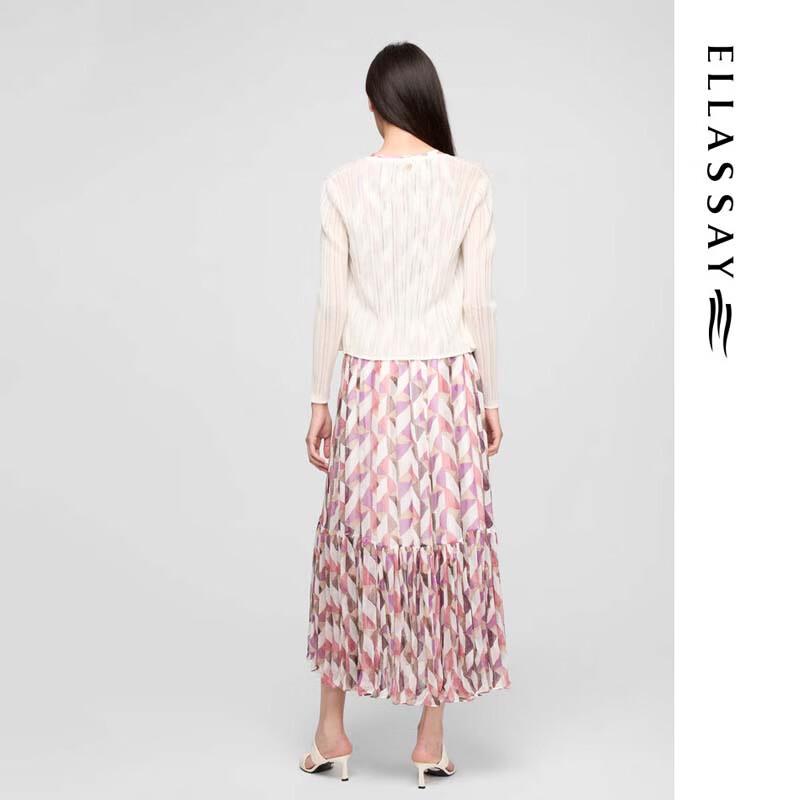 ELLASSAY Women's Versatile V-Neck Thin Long-Sleeve Knit Top