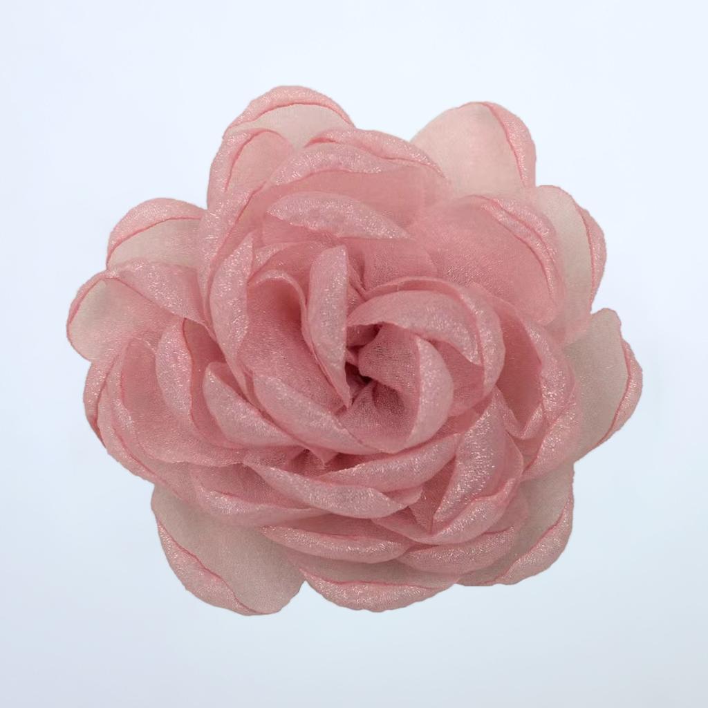 Fabric Silk Yarn Camellia Brooch Femininity Small Fragrant Style Corsage Pin Jacket Dress Accessories