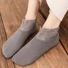 3 Pairs Women Winter Socks Warm Thicken Thermal Soft Solid Color Socks Wool Cashmere Snow Boots Velvet Lace Home Floor Sock