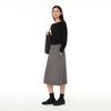 ANDAR Airwarm Brushed Relaxed Fit Midi Skirt