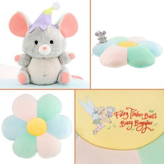 Fantasy Springs Busy Cushion Tokyo Disney Resort Limited Special Goods Comes with Cheese Stuffed Toy (Tinker Bell's Buggy)