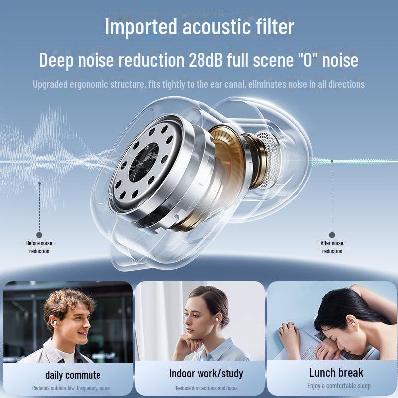 Remax Bluetooth 5.4 Soft In-Ear Sleep Earphones - Compact Wireless TWS Earbuds