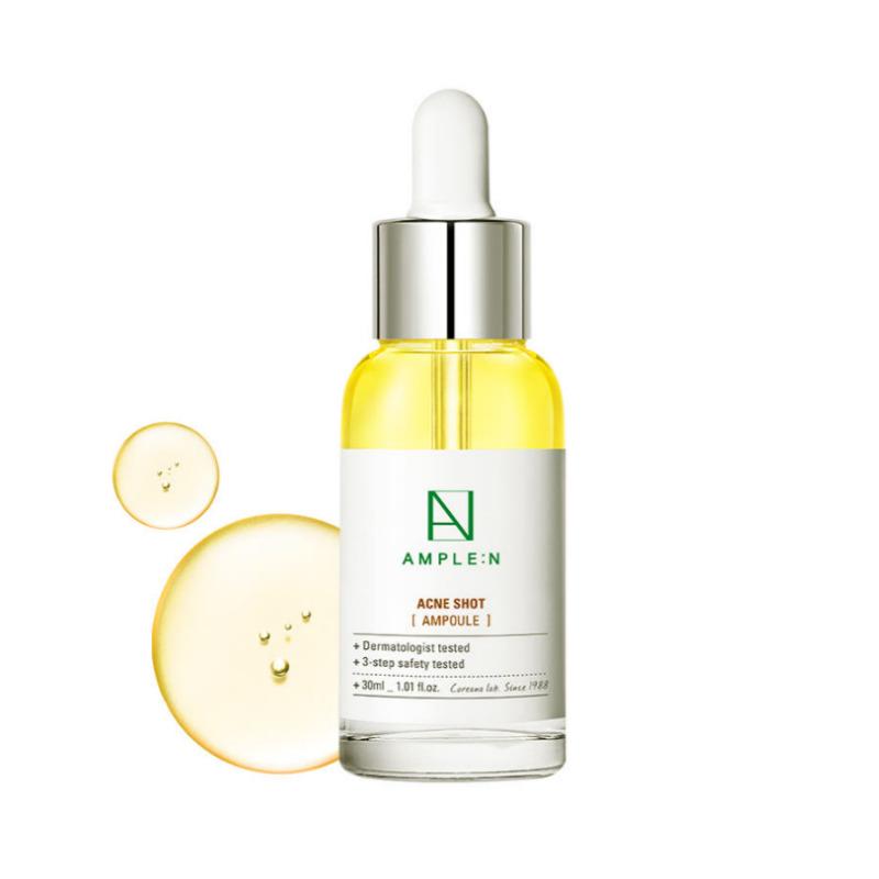 

AMPLE:N Acneshot Ampoule 30ml (Sebum-Control Propolis Acne Care) + Mini Acneshot Ampoule 10ml