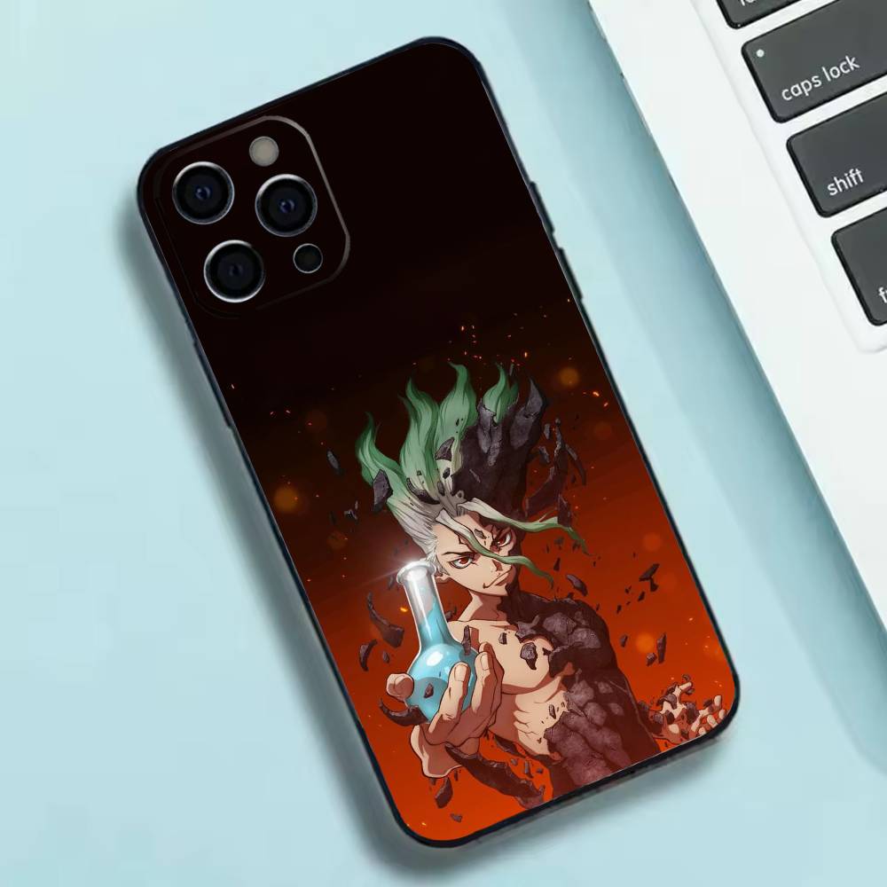 Anime Dr. S-STONE  Phone Case Silicone Soft For IPhone 17 16 15 14 13 12 11 X XR Plus Pro Max Plus