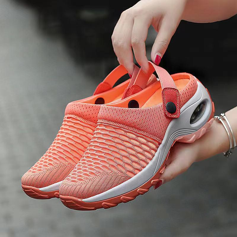 2023 Plus Size Women's Breathable Mesh Sandals & Half Slippers