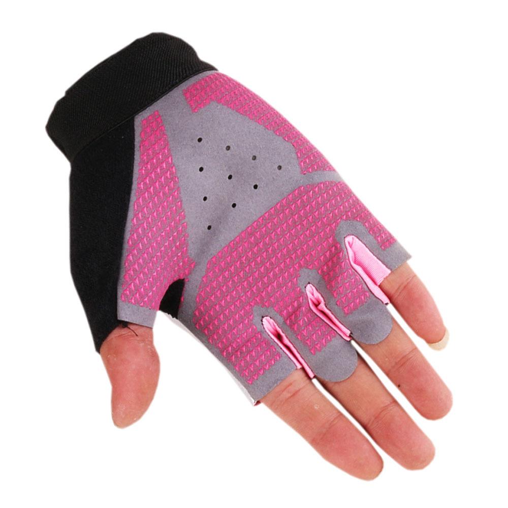 Cycling Half Finger Gloves New Style Men and Women Outdoor Cycling Sports Bicycle Mountain Climbing Exercise Leak Finger Fitness Gloves