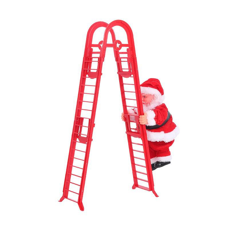 Santa Claus Climbing Ladder with Beads - Christmas Decorations & Children's Toy Gift