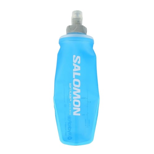 SALOMON Hydration Bottle, Foldable, Portable, 2022 Model, SOFT FLASK 250ml/8oz, 28oz (Soft Flask 250/8 28oz), LC1986400, Free Clear Blue