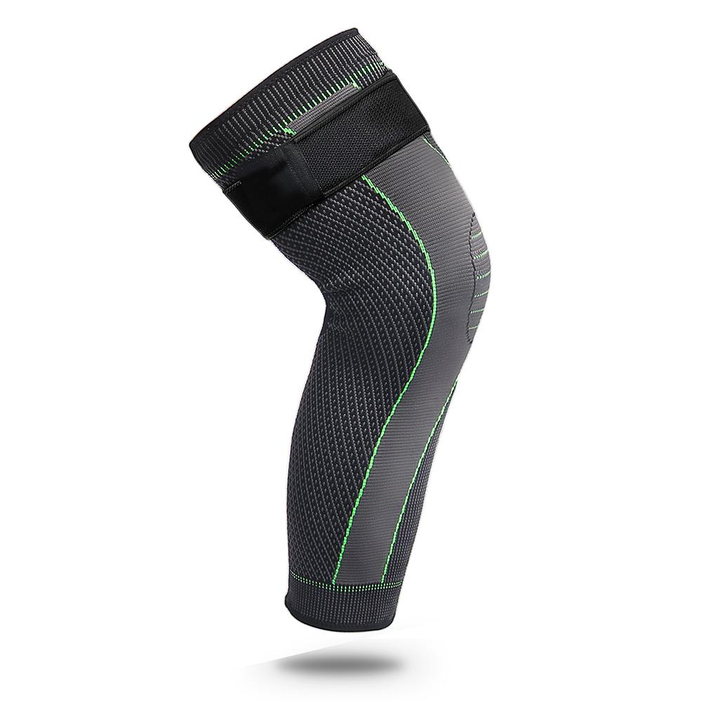 Compression Knee Pads Lengthen Knee Joint Calf Protector With Adjustable Straps Fitness Volleyball Handball Sports Gym Kneepad
