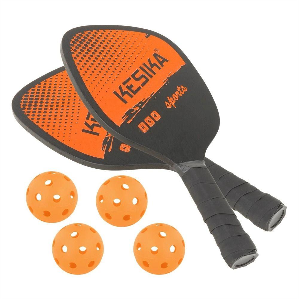 Non-slip Pickle Paddles Rackets Set Poplar Pickleball Paddles Men Women