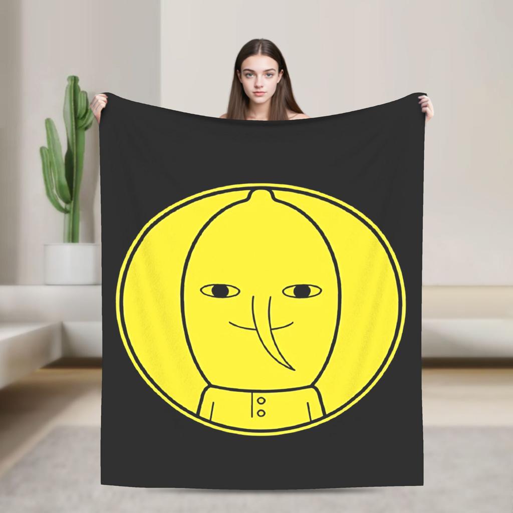 Lemongrab Unakzeptabel Flanelldecke Frühling Warm Weich Überwurfdecke für Kinder Erwachsene Heimdekoration Grafische Tagesdecke Sofabettbezug