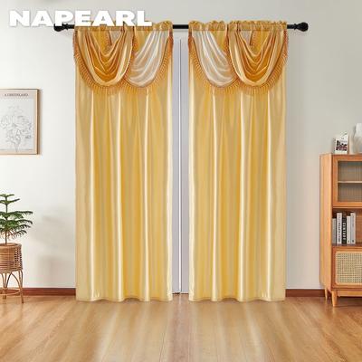 Un set di tende NAPEARL oscuranti per l'atmosfera di Capodanno al 70-80% e teste per tende, decorazioni di Capodanno per soggiorno, camera da letto, decorazioni per la casa