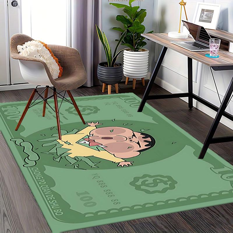 1pc Anime Cartoon Design Chair Mat - Festival Gift for Office, Home Decor, Living Room, Bedroom, Game Room - Anti-Slip Carpet with "Chong Po Qian De S