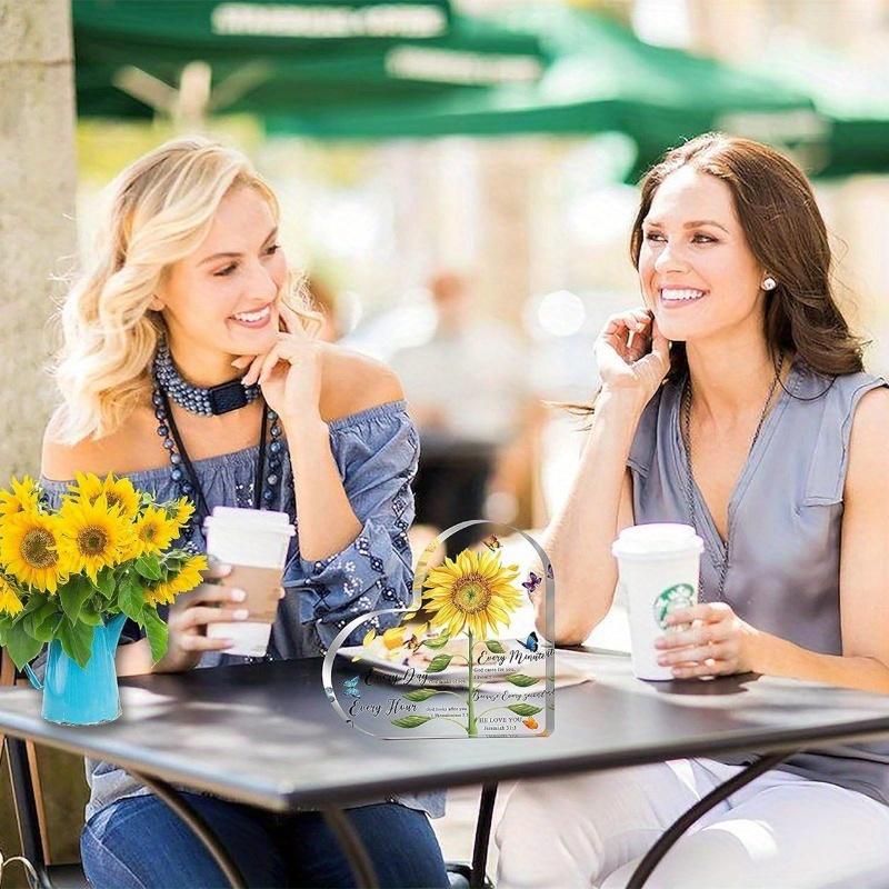 Christian Women’s Gifts: Bible Verses Acrylic Heart. Inspirational Scripture Keepsake/Paperweight (Friend/Mom/Grandma).