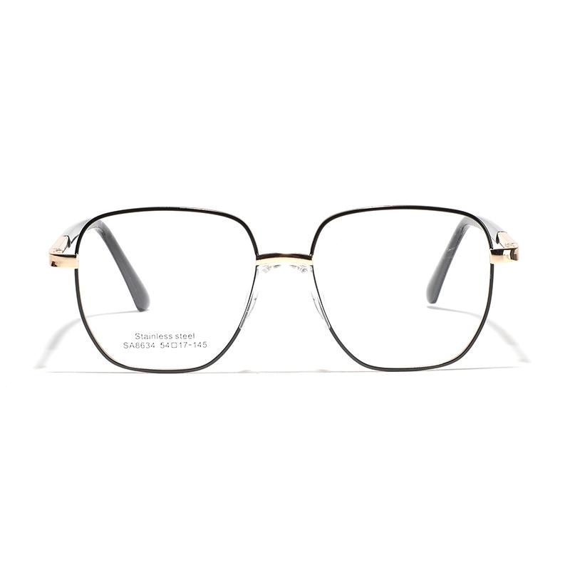 Glasses Simple Large Frame Myopia Frame Plain Mirror Women Commuter Style Flat Mirror Men