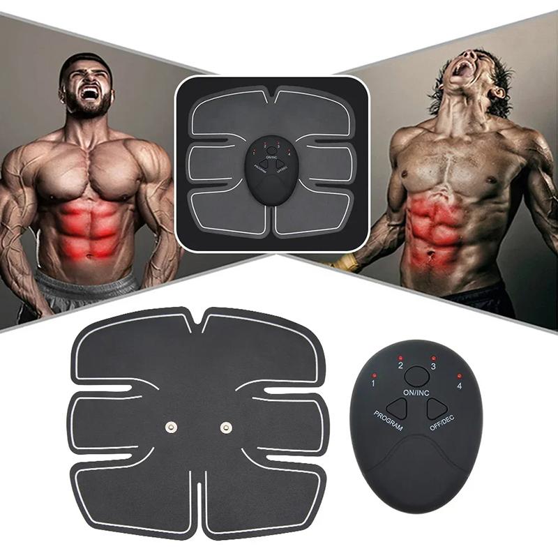 EMS Abs Stimulator Portable Fitness Workout Equipment for Men Women Home Office Equipment Intelligent Muscle Toner