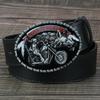 Motorrad und Wolf Schnalle Mode Dekorative Gürtel für Mann Westlicher Stil