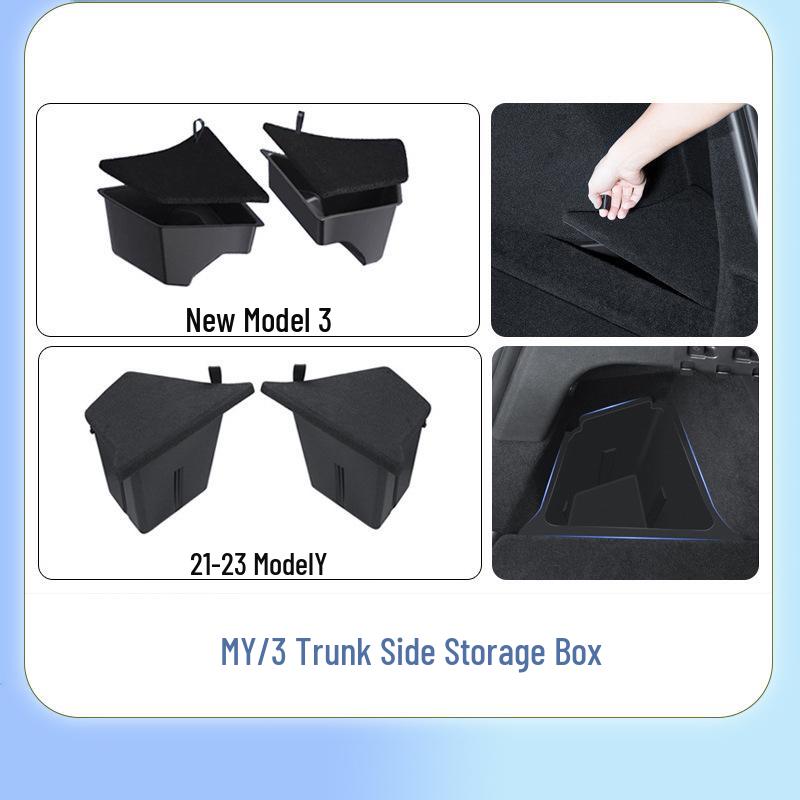 Tesla Model Y3 Refresh Upper Trunk Side Storage Box Accessories